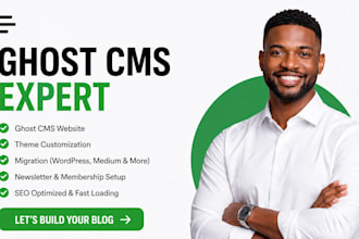 migrate wordpress medium to ghost cms website blog and customize theme ghost seo