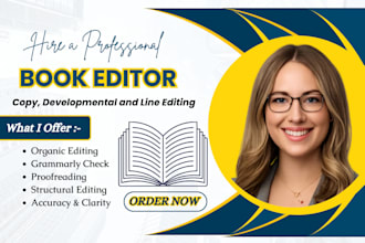 copy and line edit fantasy and romance novel, book editor and proofreading