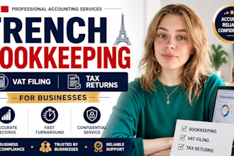 do french bookkeeping, vat filing and tax return for businesses