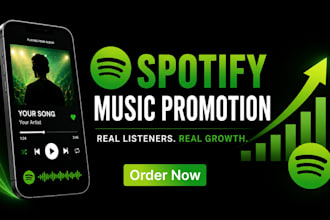 do spotify music promotion viral music spotify streams and follow growth