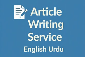 write SEO blog articles in english and urdu