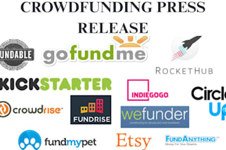 write and distribute a press release for your crowdfunding campaign
