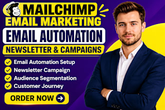 setup mailchimp email marketing automation newsletter campaign audience segment