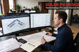 solar pv systems design off grid dc string grounding  permit drawings pv layouts
