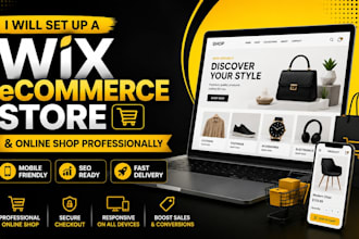 set up a wix ecommerce store and online shop professionally