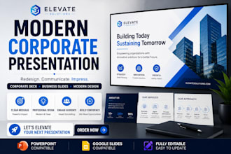 redesign corporate presentation modern business deck