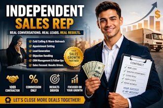 be your sales rep, sales closer, b2b lead generation
