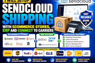 setup sendcloud shipping on shopify etsy woocommerce amazon connect to carriers