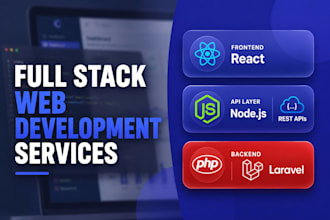 be your fullstack web developer using PHP laravel react and nodejs