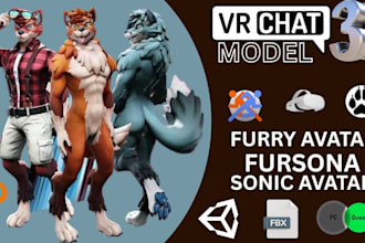 create professional 3d character models for games, vrchat, and animation