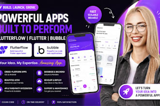build flutterflow app flutter app flutter flow bubble app mobile app developer
