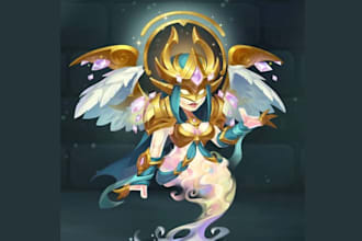 create professional 2d character design, oc, game art and avatar illustration