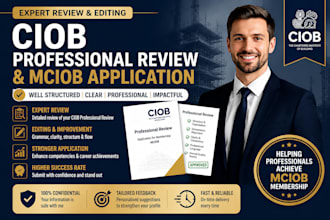 review, and edit your ciob professional review and mciob application