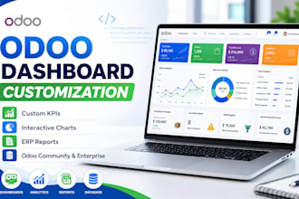 create and customize professional odoo dashboards