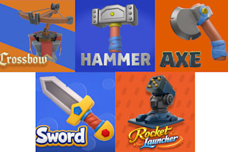 stylized 3d props for casual style