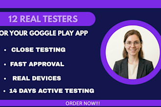 provide app testers for google play closed testing