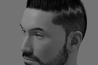create 3d hair unreal hair metahuman hair and also realistic hair