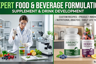 do food formulation, beverage and supplement product development
