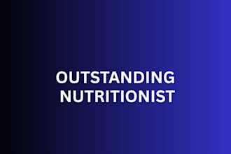 be your nutritionist and nutrition coach