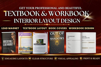 design textbook and workbook interior layout for curriculum sellers kdp interior