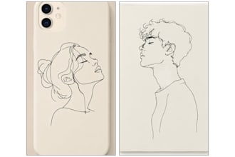 draw a custom colored pencil portrait for your phone, ipad, or laptop case
