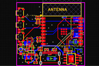 do esp32 pcb design,  arduino iot circuit layout and gerber files for hardware