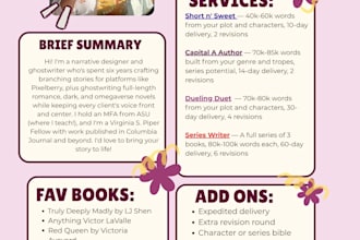 ghostwrite for you and jump start your author career