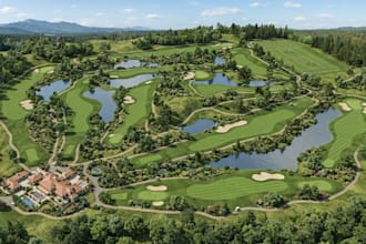 create stunning 3d isometric golf course maps and architectural master plans