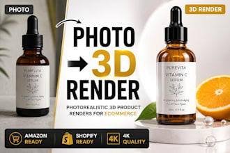 create photorealistic 3d product renders for amazon, shopify, and ecommerce