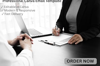 design professional canva email templates and newsletters