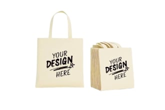 create designs for tote or carry bags and shopping bag