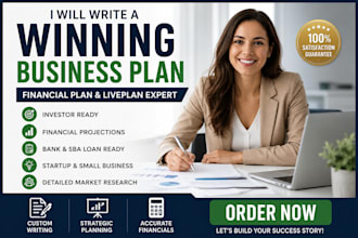 write a winning business plan, financial plan, and liveplan