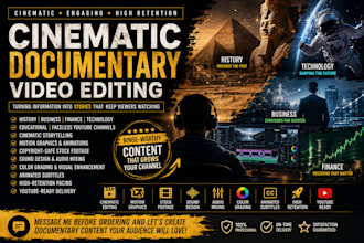 be your youtube horror video editor for true crime story