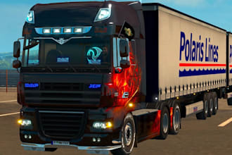 create high 3d quality ets 2 and ats skin and trucks, ets trailer, ats map