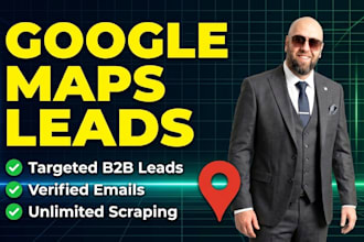 do google maps targeted b2b lead generation and data cleaning