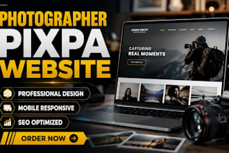 design a stunning pixpa website for photographers, artists and creatives
