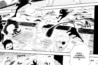 create your manga storyboard, lineart or final page