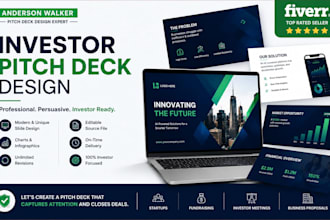 design a professional investor pitch deck