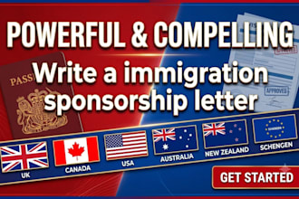draft a compelling proof of relationship and immigration sponsorship letter