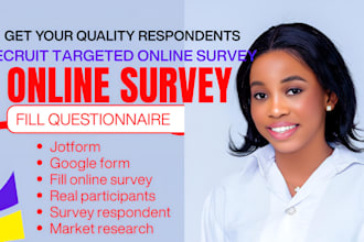 recruit online survey participants and respondents for your questionnaire