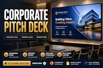 create professional business proposal corporate pitch deck