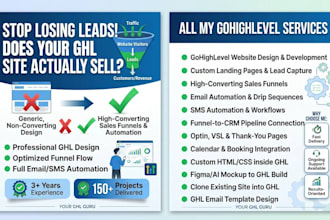 do gohighlevel website design go high level sales funnel ghl email automation