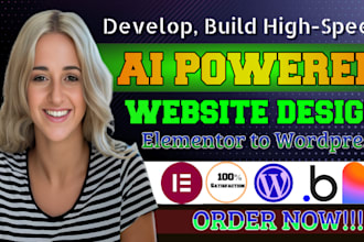 build ai powered website custom automation with SEO website speed optimization