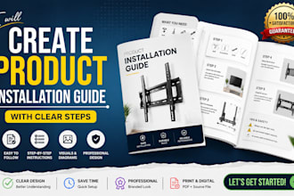 create a product installation guide with clear steps