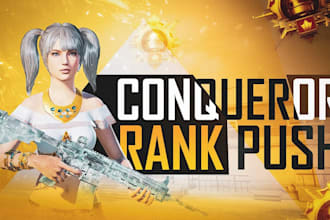 be your professional pubg mobile rank pusher and coach