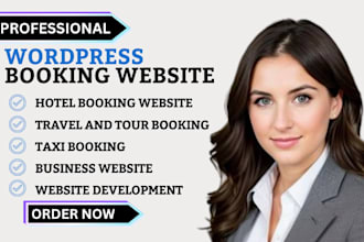 build wordpress booking website, hotel booking and   website development