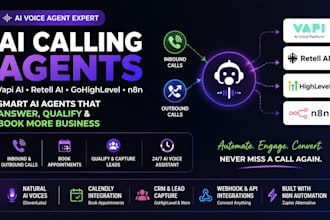 setup vapi ai calling agent, retell ai voice agent, gohighlevel n8n ai agent