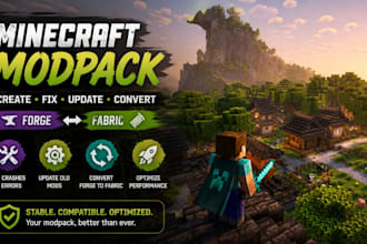 create or fix minecraft modpack update old mods convert forge mods to fabric