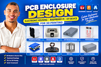 pcb enclosure design electronic housing raspberry pi iot device for 3d printing