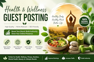 build health backlinks and wellness guest posts
